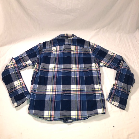 Men’s Hollister Small Logo Plaid Long Sleeve Button Up Shirt Size Small Multi - Picture 6 of 6